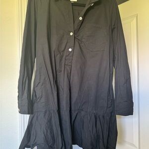 Tuckernuck Black Crepe Callahan Shirt Dress